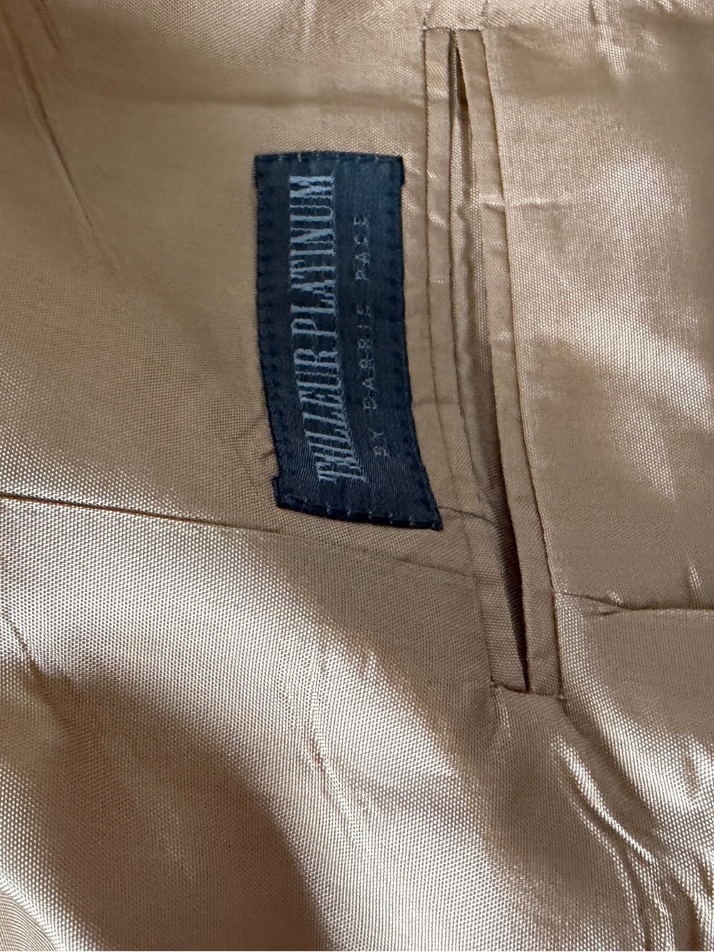 Tailleuer by Barrie Pace womens  100% Camel Hair Skirt Suit Beige Sz 4/6 Lined - Picture 9 of 16